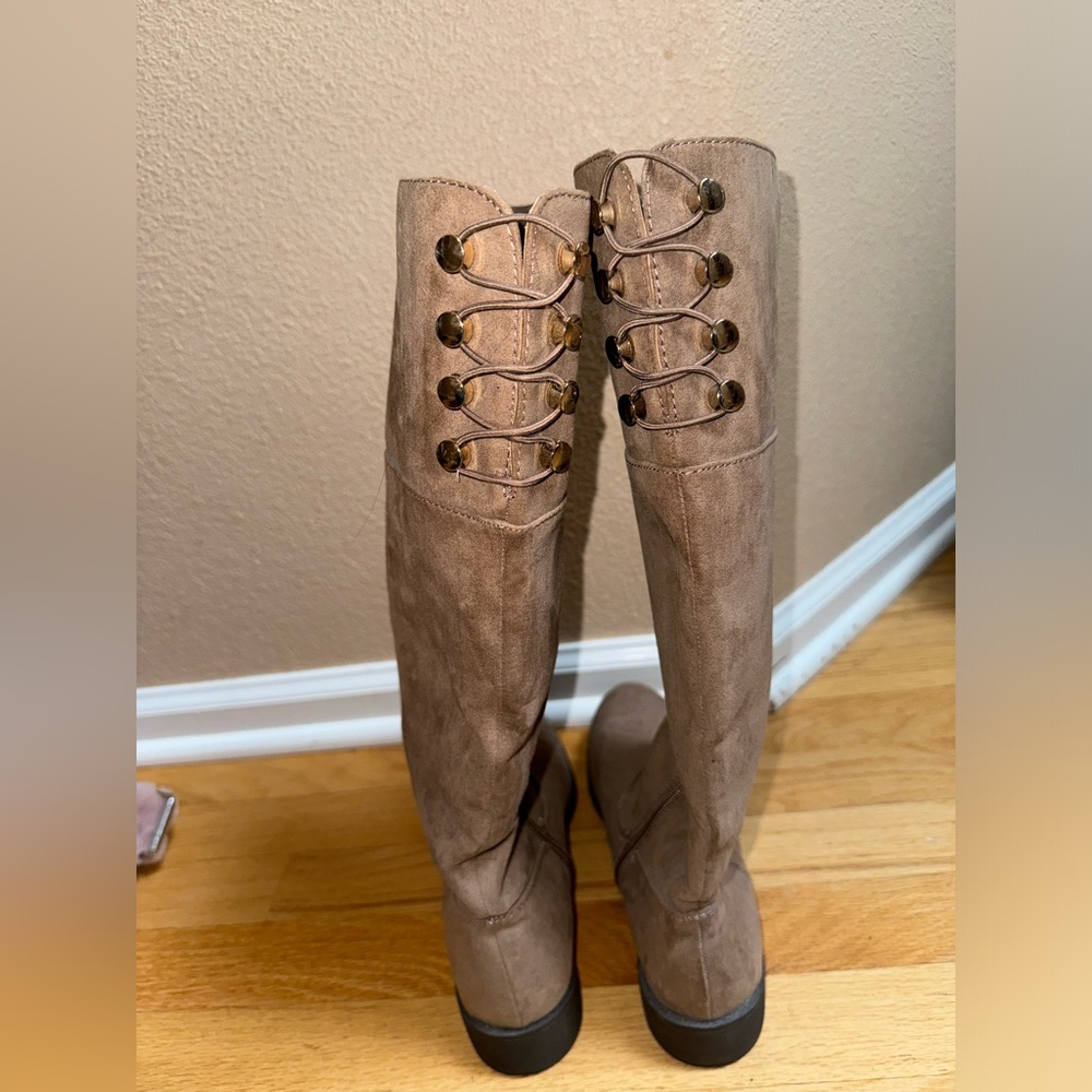Tan tall boots